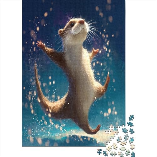 Tanzender Otter 38x26cm/1000pcs Puzzles, Die Für Erwachsene Und Personen Ab 14 Jahren Geeignet Sind Tanzender Otter 38x26cm/1000pcs Puzzles, Die Für Erwachsene Und Personen Ab 14 Jahren Geeignet Sind von kaiyun