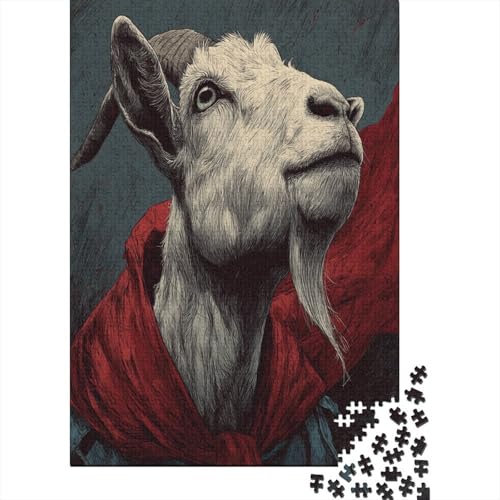 Tapfere Ziege 38x26cm/1000pcs Schwer Puzzle Lernspiel Impossible Herausforderung Spielzeug Für Erwachsene Kinder von kaiyun