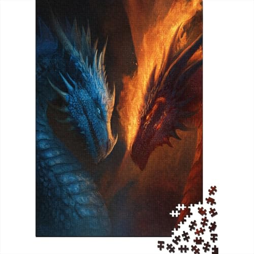 The Fierce Blue Drache and Fire Drache 38x26cm/1000pcs Schwer Puzzle Lernspiel Impossible Herausforderung Spielzeug Für Erwachsene Kinder The Fierce Blue Drache and Fire Drache 38x26cm/1000pcs Schwer Puzzle Lernspiel Impossible Herausforderung Spielzeug Für Erwachsene Kinder von kaiyun