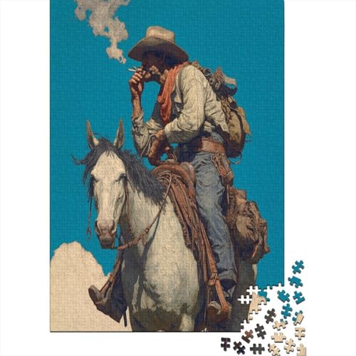 Tired Kuhboy Riding on Horseback1000 Teile: Unmögliches Puzzle Für Erwachsene, Spiele, Geschenke, Kinder, Herausforderungs38x26cm/1000pcs Tired Kuhboy Riding on Horseback1000 Teile: Unmögliches Puzzle Für Erwachsene, Spiele, Geschenke, Kinder, Herausforderungs38x26cm/1000pcs von kaiyun