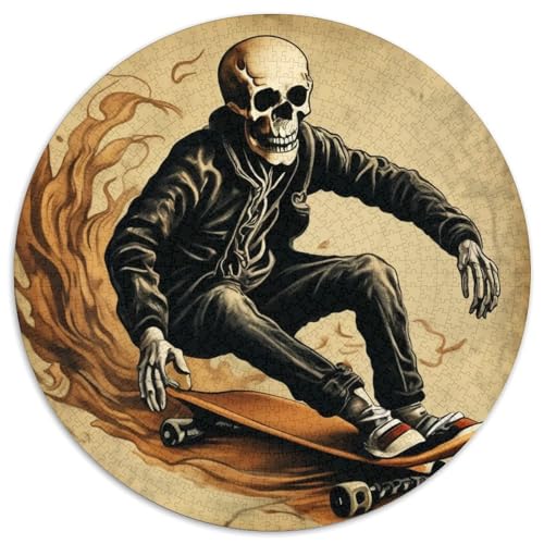 Totenkopf 1000pcs (67.5x67.5cm) Puzzle, Lernspiel Impossible Skateboard Herausforderungsspielzeug Für Erwachsene Teenager von kaiyun