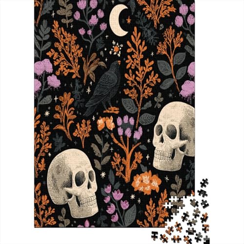 Totenkopf 38x26cm/1000pcs Schwer Puzzle Lernspiel Impossible Herausforderung Spielzeug Für Erwachsene Kinder von kaiyun