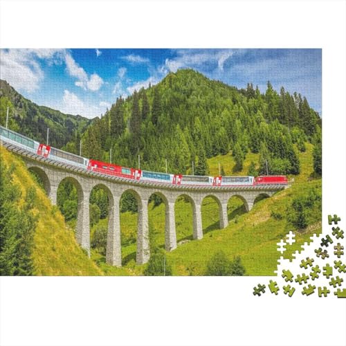 Touristenexpress 1000pcs (75x50cm) Schwer Puzzle Lernspiel Impossible Viadukt Herausforderung Spielzeug Für Erwachsene Kinder von kaiyun