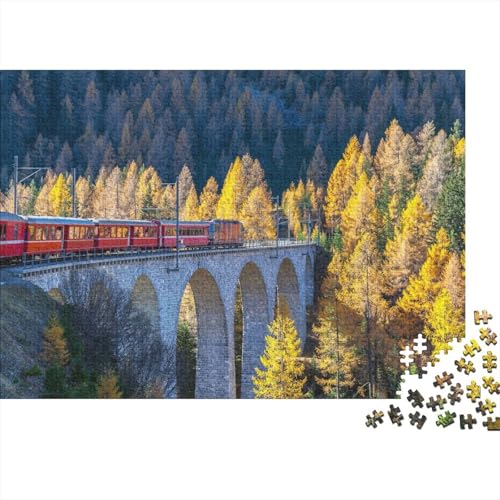 Touristenzug 1000pcs (75x50cm) Puzzles, Die Für Erwachsene Und Personen Ab 14 Jahren Geeignet Sind von kaiyun