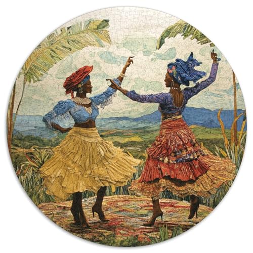 Traditionell Festival Rätsel Für Erwachsene |Women Dancing in The Scenery of Guyana| 1000pcs (67.5x67.5cm) Puzzles Lernspiele Home Decor von kaiyun