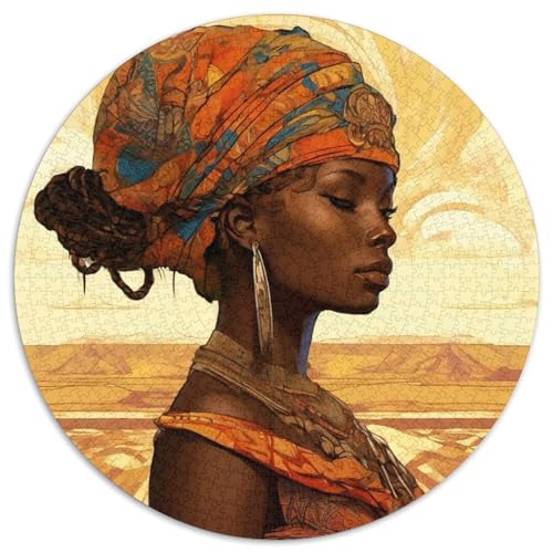 Traditionelle afrikanische Aquarellkunst 1000pcs (67.5x67.5cm) Schwer Puzzle Lernspiel Impossible Herausforderung Spielzeug Für Erwachsene Kinder von kaiyun