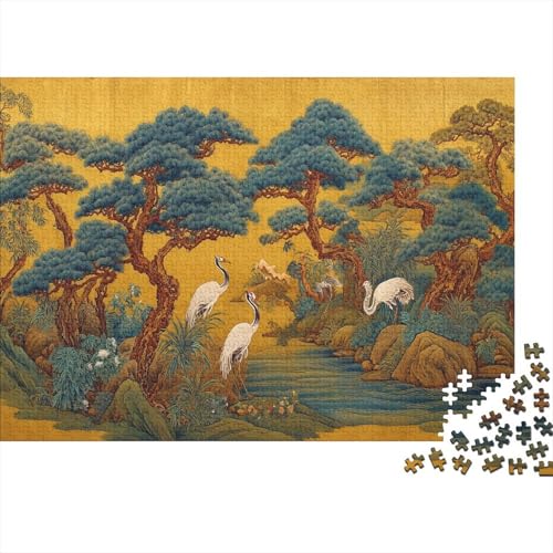 Traditionelle koreanische Gemälde der zehn Langlebigkeit Puzzle 1000pcs (75x50cm) Erwachsene Puzzle,Home Decor von kaiyun