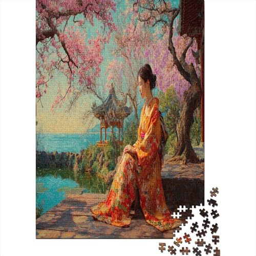 TraditionellejapanischeGartenszene1000Teile:UnmöglichesPuzzleFürErwachsene,Spiele,Geschenke,Kinder,Herausforderungs38x26cm/1000pcs von kaiyun