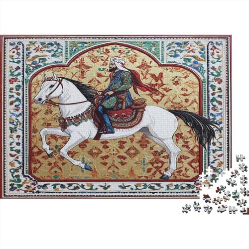 Traditioneller Fantasy-Stil,Ritter Gemusterte Nachhaltige Für Erwachsene Hochwertige Holzspielpuzzles 1000pcs (75x50cm) von kaiyun