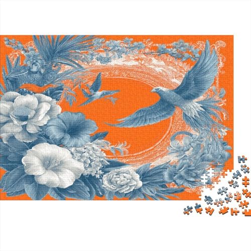 Tropische Vögel, Palmblätter und exotische Blumen 1000pcs (75x50cm) Schwer Puzzle Lernspiel Impossible Herausforderung Spielzeug Für Erwachsene Kinder von kaiyun