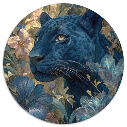 Tropischer Blumendschungel Rätsel Für Erwachsene |Leopard| 1000pcs (67.5x67.5cm) Puzzles Lernspiele Home Decor von kaiyun