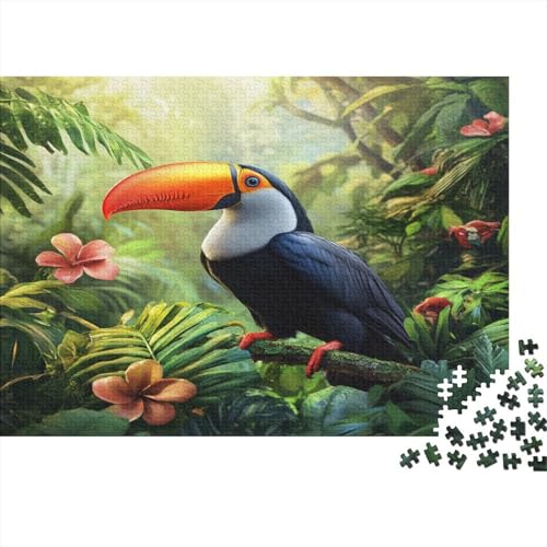 Tukan Rätsel Für Erwachsene |Tropischer Dschungel| Familienspaß-Puzzles 1000pcs (75x50cm) von kaiyun