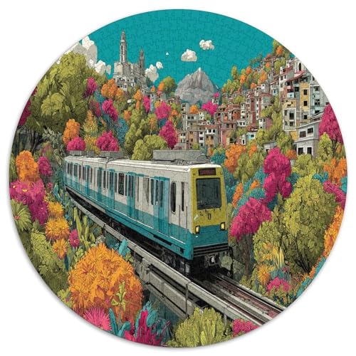 U-Bahn Rätsel Für Erwachsene |Blumenmuster| 1000pcs (67.5x67.5cm) Puzzles Lernspiele Home Decor von kaiyun