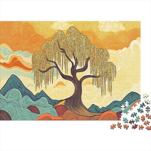 Üppige Weide Rätsel Für Erwachsene |Abstrakte Strichzeichnungen| 1000pcs (75x50cm) Puzzles Lernspiele Home Decor von kaiyun