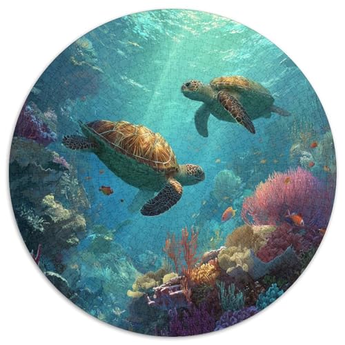 Unterwasser Riff mit Fischen und Schildkröten 1000pcs (67.5x67.5cm) Schwer Puzzle Lernspiel Impossible Herausforderung Spielzeug Für Erwachsene Kinder von kaiyun