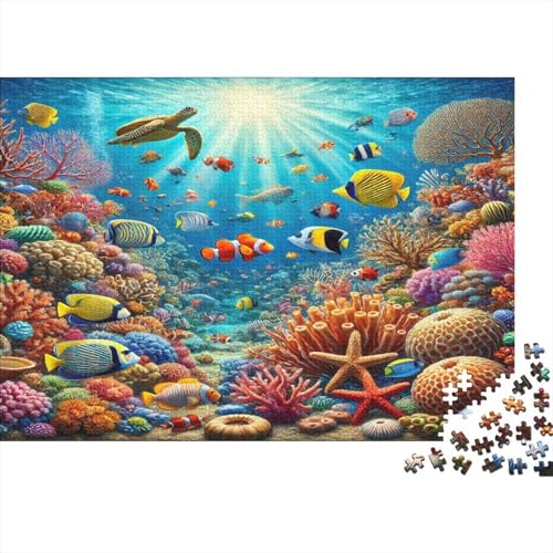 Unterwasserlandschaft, Gemusterte Nachhaltige Für Erwachsene Hochwertige Holzspielpuzzles 1000pcs (75x50cm) von kaiyun