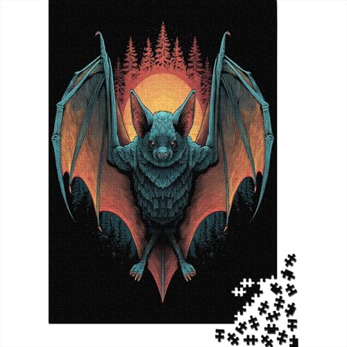 Vector Fledermaus Puzzle 1000 Teile Für Erwachsene, Lernspiele, Heimdekoration70x50cm/1000pcs von kaiyun