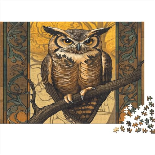 Virginia-Uhu 1000pcs (75x50cm) Schwer Puzzle Lernspiel Impossible Jugendstil Herausforderung Spielzeug Für Erwachsene Kinder von kaiyun