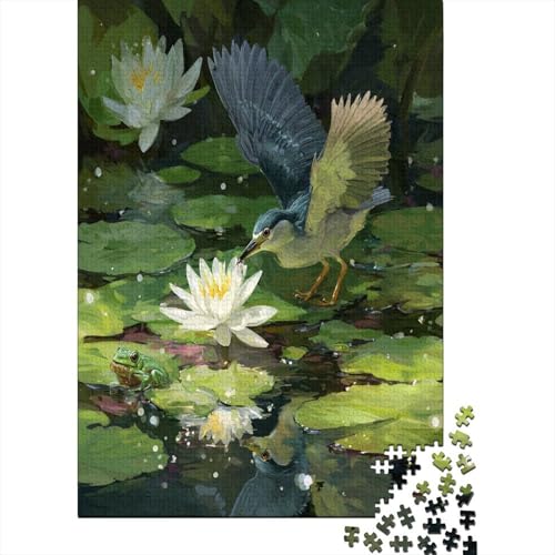 ,Vogel, Seerose, Kleiner Frosch,38x26cm/1000pcs,DIY-Puzzle Für Erwachsene ,Vogel, Seerose, Kleiner Frosch,38x26cm/1000pcs,DIY-Puzzle Für Erwachsene von kaiyun