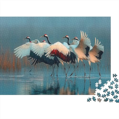 Vogele tanzen anmutig im Feuchtgebiet 1000pcs (75x50cm) Puzzles, Die Für Erwachsene Und Personen Ab 14 Jahren Geeignet Sind von kaiyun