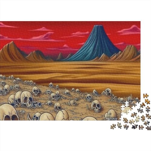 Vulkanlava 1000pcs (75x50cm) Puzzles, Die Für Erwachsene Und Personen Ab 14 Jahren Geeignet Sind Schädel von kaiyun