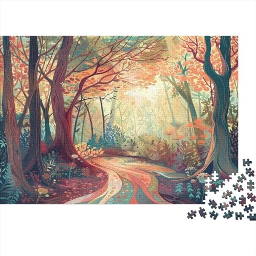 Wald 1000pcs (75x50cm) Puzzle, Lernspiel Impossible Einfach Herausforderungsspielzeug Für Erwachsene Teenager von kaiyun