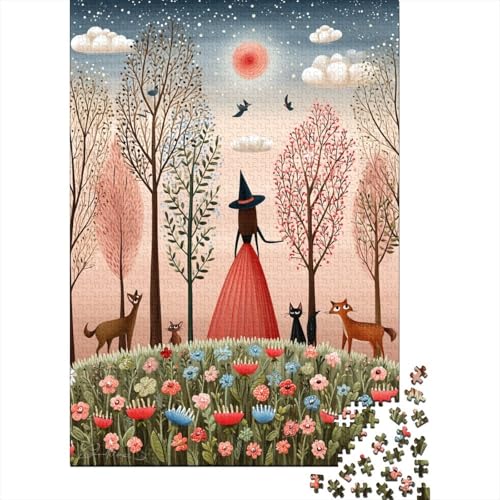 Wald Creature Hexe1000 Teile: Unmögliches Puzzle Für Erwachsene, Spiele, Geschenke, Kinder, Herausforderungs38x26cm/1000pcs von kaiyun