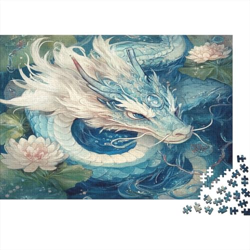 Water Drache 1000pcs (75x50cm) Puzzle, Lernspiel Impossible Anime-Stil Herausforderungsspielzeug Für Erwachsene Teenager von kaiyun