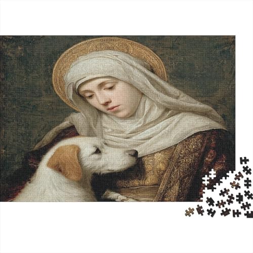 Weibliche Heilige-Hund 1000pcs (75x50cm) Puzzles, Die Für Erwachsene Und Personen Ab 14 Jahren Geeignet Sind von kaiyun