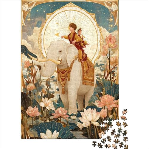 Weiß Elefant Lotusfeld Puzzle 1000 Teile Für Erwachsene, Lernspiele, Heimdekoration38x26cm/1000pcs Weiß Elefant Lotusfeld Puzzle 1000 Teile Für Erwachsene, Lernspiele, Heimdekoration38x26cm/1000pcs von kaiyun