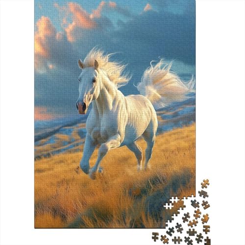 Weiß Horse-Running on The Grassland Puzzle 1000 Teile, Lernspiel, Unmöglich, Anspruchsvolles Spielzeug Für Erwachsene Und Kinder Ab 14 Jahren 38x26cm/1000pcs Weiß Horse-Running on The Grassland Puzzle 1000 Teile, Lernspiel, Unmöglich, Anspruchsvolles Spielzeug Für Erwachsene Und Kinder Ab 14 Jahren 38x26cm/1000pcs von kaiyun