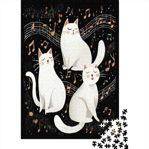 Weiße Katze Puzzle 1000 Teile, Lernspiel, Unmöglich Musiknoten, Anspruchsvolles Spielzeug Für Erwachsene Und Kinder Ab 14 Jahren 38x26cm/1000pcs Weiße Katze Puzzle 1000 Teile, Lernspiel, Unmöglich Musiknoten, Anspruchsvolles Spielzeug Für Erwachsene Und Kinder Ab 14 Jahren 38x26cm/1000pcs von kaiyun