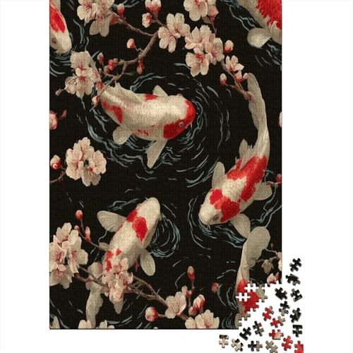 Weißer Koi mit rotem Kopf Pflaumenblüten, Wasserwellen Puzzle 1000 Teile Für Erwachsene, Lernspiele, Heimdekoration70x50cm/1000pcs Weißer Koi mit rotem Kopf Pflaumenblüten, Wasserwellen Puzzle 1000 Teile Für Erwachsene, Lernspiele, Heimdekoration70x50cm/1000pcs von kaiyun