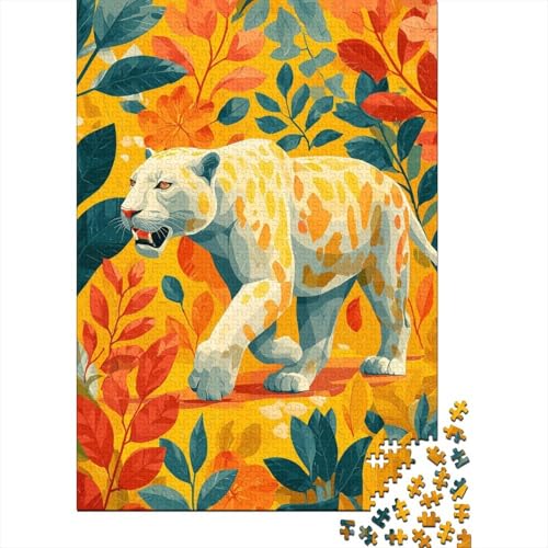 Weißer Leopard 38x26cm/1000pcs Puzzle, Lernspiel Impossible AbstraktSilhouette Herausforderungsspielzeug Für Erwachsene Teenager Weißer Leopard 38x26cm/1000pcs Puzzle, Lernspiel Impossible AbstraktSilhouette Herausforderungsspielzeug Für Erwachsene Teenager von kaiyun