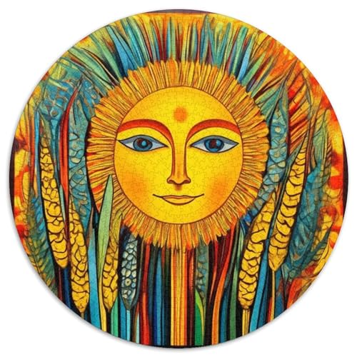 Weizenähre 1000pcs (67.5x67.5cm) Schwer Puzzle Lernspiel Impossible SunFace Herausforderung Spielzeug Für Erwachsene Kinder von kaiyun