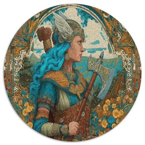 Wikinger-Krieger Rätsel Für Erwachsene |Nordic Landscape| Familienspaß-Puzzles 1000pcs (67.5x67.5cm) von kaiyun