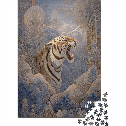 WilderTigerimWald1000Teile:UnmöglichesPuzzleFürErwachsene,Spiele,Geschenke,Kinder,Herausforderungs38x26cm/1000pcs von kaiyun