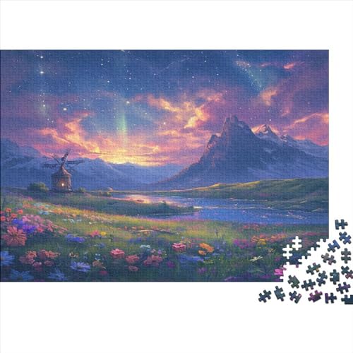 Windmühle 1000pcs (75x50cm) Puzzles, Die Für Erwachsene Und Personen Ab 14 Jahren Geeignet Sind Naturlandschaft von kaiyun