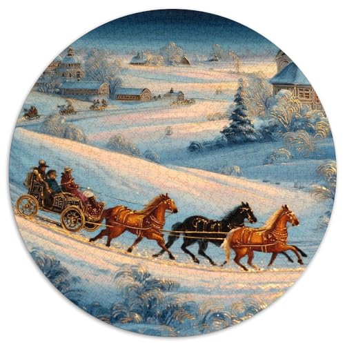 Winterlandschaft, Lackminiaturmalerei 1000pcs (67.5x67.5cm) Puzzle, Lernspiel Impossible Herausforderungsspielzeug Für Erwachsene Teenager von kaiyun