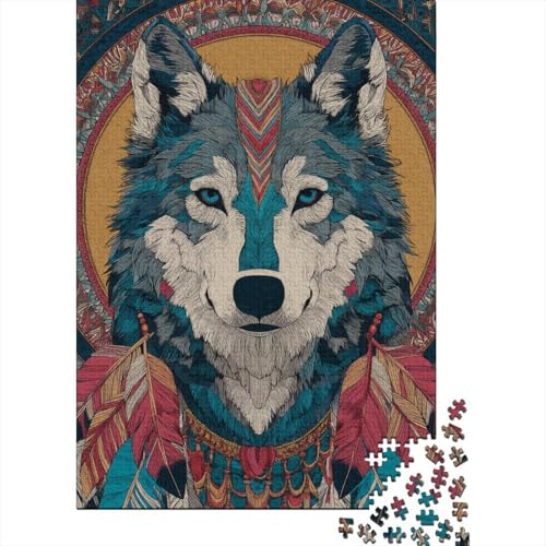 Wolf 70x50cm/1000pcs Puzzle, Lernspiel Impossible Farbenfrohes Mandala Herausforderungsspielzeug Für Erwachsene Teenager Wolf 70x50cm/1000pcs Puzzle, Lernspiel Impossible Farbenfrohes Mandala Herausforderungsspielzeug Für Erwachsene Teenager von kaiyun
