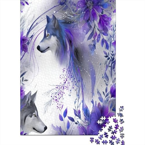 Wolf Watercolor Blumes Puzzle 1000 Teile Für Erwachsene, Lernspiele, Heimdekoration38x26cm/1000pcs Wolf Watercolor Blumes Puzzle 1000 Teile Für Erwachsene, Lernspiele, Heimdekoration38x26cm/1000pcs von kaiyun