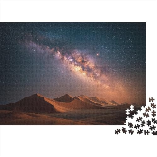 Wüstenlandschaft 1000pcs (75x50cm) Schwer Puzzle Lernspiel Impossible Prachtvolle Milchstraße Herausforderung Spielzeug Für Erwachsene Kinder von kaiyun