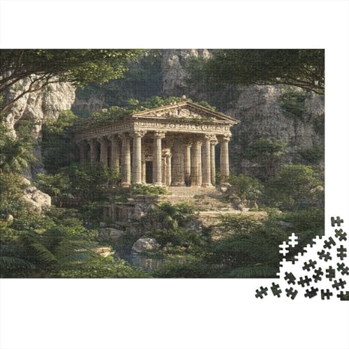 Wunderschöne antike griechische Architektur 1000pcs (75x50cm) Schwer Puzzle Lernspiel Impossible Herausforderung Spielzeug Für Erwachsene Kinder von kaiyun