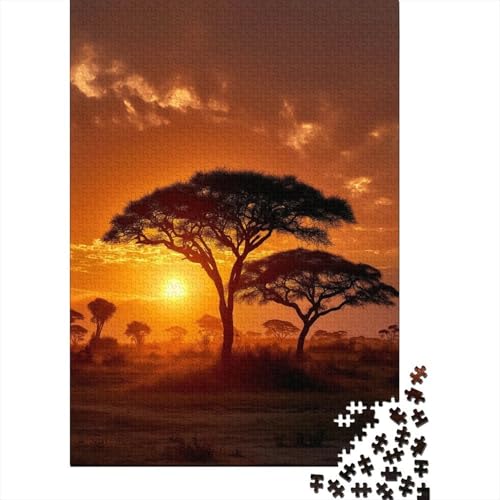Wunderschöner Sonnenuntergang mit Akazien Afrikanische Savanne1000 Teile: Unmögliches Puzzle Für Erwachsene, Spiele, Geschenke, Kinder, Herausforderungs38x26cm/1000pcs Wunderschöner Sonnenuntergang mit Akazien Afrikanische Savanne1000 Teile: Unmögliches Puzzle Für Erwachsene, Spiele, Geschenke, Kinder, Herausforderungs38x26cm/1000pcs von kaiyun