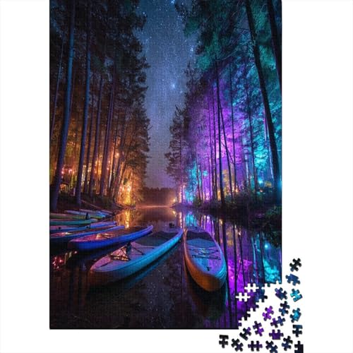 Wunderschöner Sternenhimmel The Lake Deep Pine Wald Puzzle 1000 Teile Für Erwachsene, Lernspiele, Heimdekoration38x26cm/1000pcs Wunderschöner Sternenhimmel The Lake Deep Pine Wald Puzzle 1000 Teile Für Erwachsene, Lernspiele, Heimdekoration38x26cm/1000pcs von kaiyun