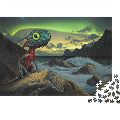 XiaoLang,Aurora, Wellen Gemusterte Nachhaltige Für Erwachsene Hochwertige Holzspielpuzzles 1000pcs (75x50cm) von kaiyun