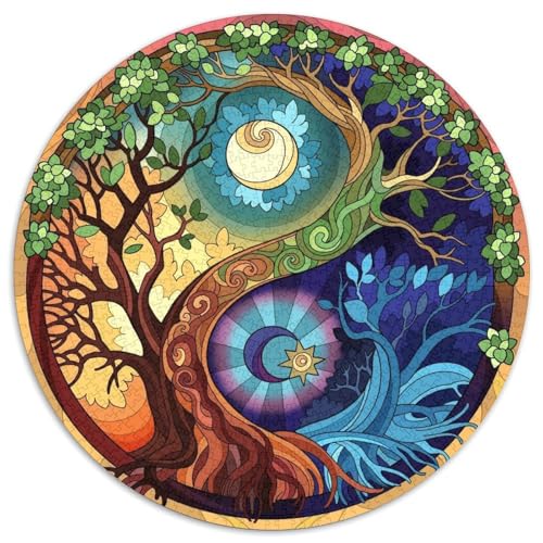 Yin and Yang Pattern,Baum,1000pcs (67.5x67.5cm),DIY-Puzzle Für Erwachsene von kaiyun