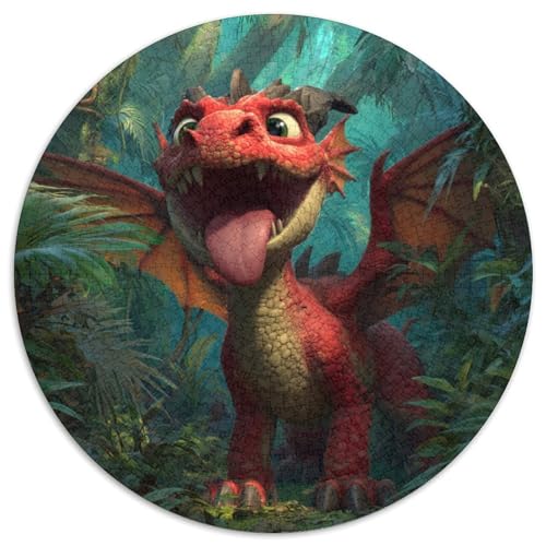 Young Rot Drache 1000pcs (67.5x67.5cm) Schwer Puzzle Lernspiel Impossible Dschungel Herausforderung Spielzeug Für Erwachsene Kinder von kaiyun