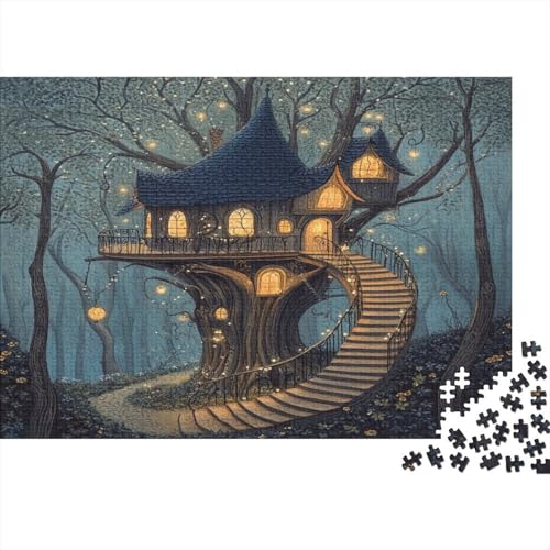 Zauberwald 1000pcs (75x50cm) Puzzles, Die Für Erwachsene Und Personen Ab 14 Jahren Geeignet Sind Baumhaus von kaiyun