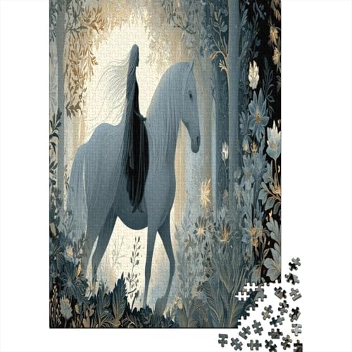 Zauberwald 70x50cm/1000pcs Schwer Puzzle Lernspiel Impossible Ätherischer Reiter Herausforderung Spielzeug Für Erwachsene Kinder von kaiyun